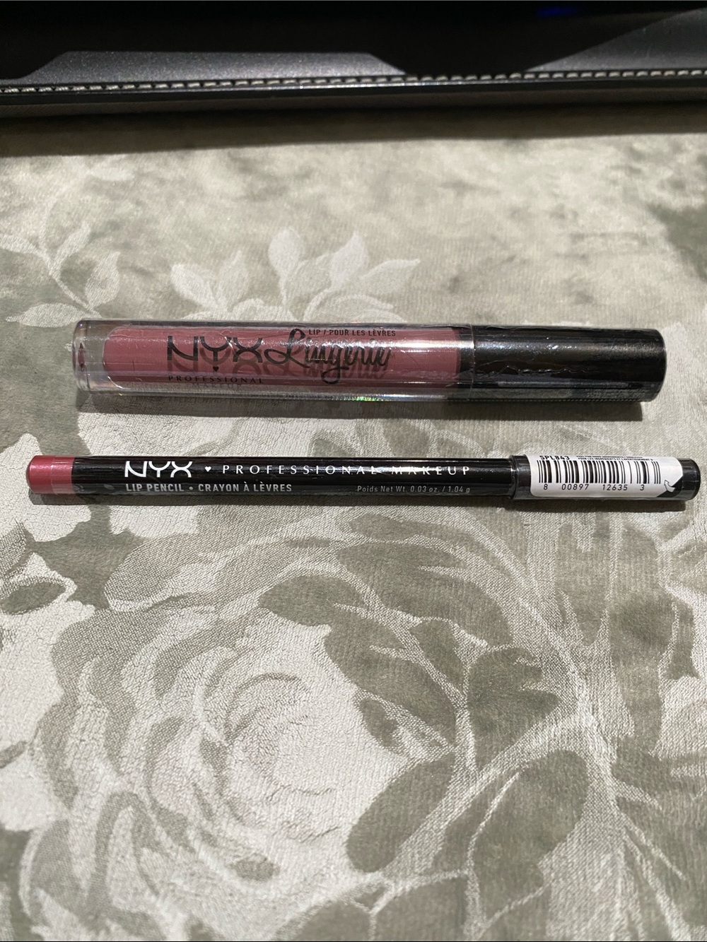 NYX Lingerie Lipli 20 French Maid Liquid Lipstick & NYX Lip Pencil Citrine - NWT